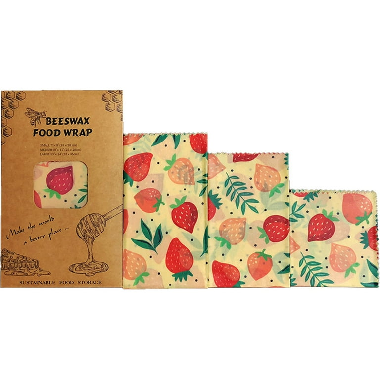 3pcs Fried Chicken Wraps Beeswax Food Holder Food Packing Paper Beeswax Food Wraps, Kids Unisex, Size: 36X33CM