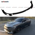 thumbnail image 1 of 3Pcs Front Bumper Lip Compatible with 2015-2024 Dodge Charger, Air Dam Lower Chin Spoiler Splitter Fit for SRT Hellcat 392 Scat Pack GT R/T Daytona, Protection Body Kit (Glossy Black), 1 of 11