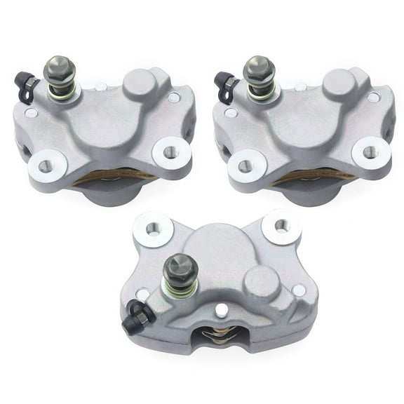 3Pcs Front & Rear Disc Brake Caliper for Arctic Cat ATV 250 300 375 400 454 500 Front Rear Brake Calipers for Arctic Cat 250 300 375 400 454 500 2x4 4X4 w/ Pads