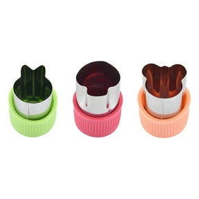 4 Pc Flower Plunger Cookie Cutter Set - Cake Fondant Mold, Baking Decorating Tools For Cookies & Candy