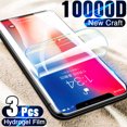 3Pcs Full Cover Hydrogel Film Screen Protector For iPhone X XR XS 11 12