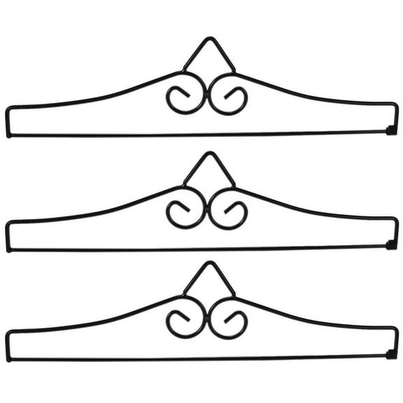3Pcs Garden Flag Wall Hanger Powder Coated Iron Banner Holder Bracket for Flags Calendar Towels Decoration