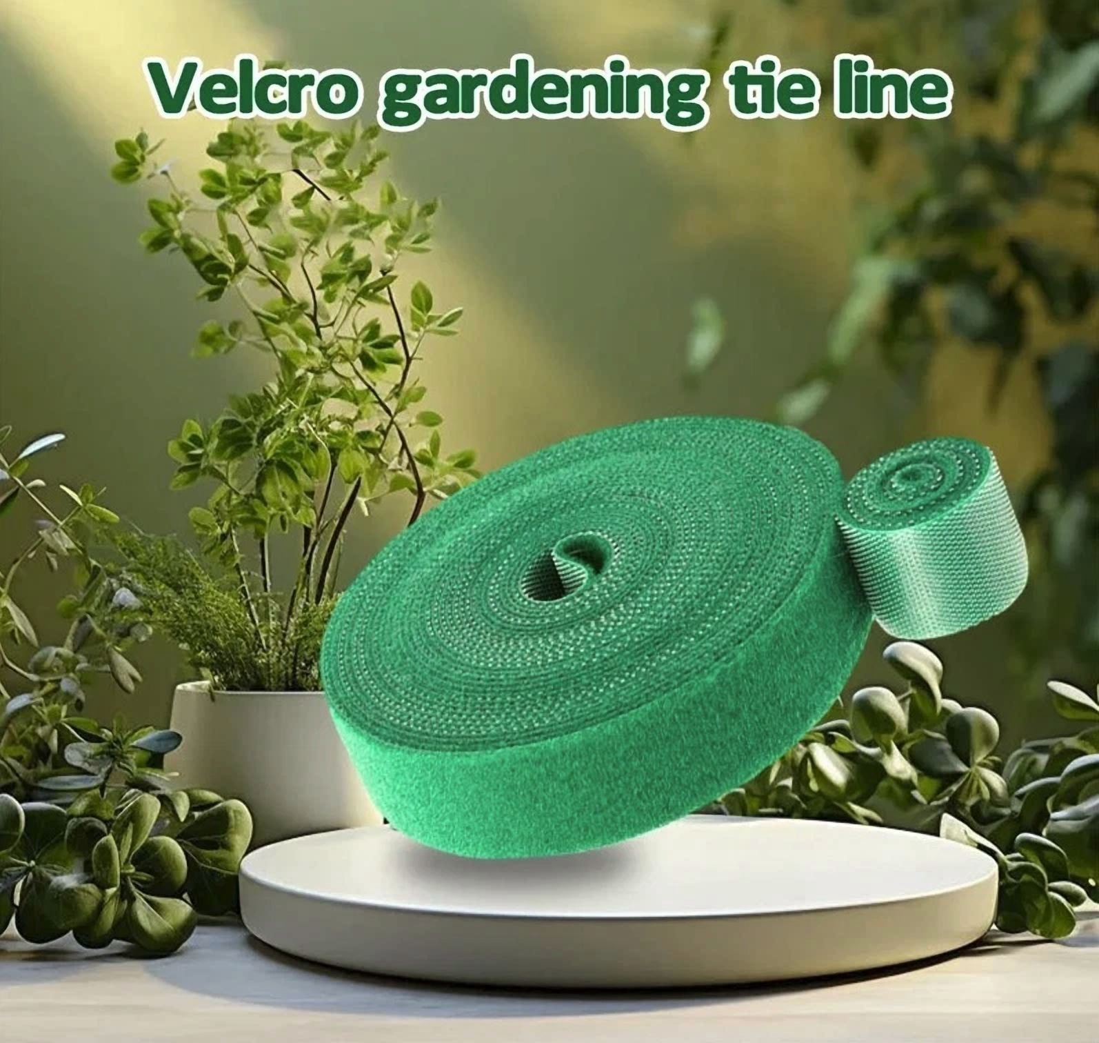 Loop Support Plant 3Pcs Garden Plant Ties 3M Roll: Reusable Nylon Hook Loop Support Tape ...