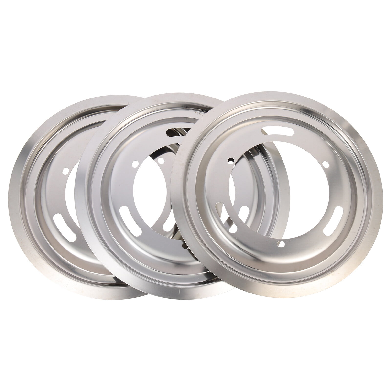 3Pcs Gas Stove Drip Pans Stove Burner Trays Stainless Steel Range Pans