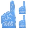 thumbnail image 1 of 3Pcs Giant Foam Finger Cheerleading Foam Hand Vibrant Foam Hand Prop for Sports Events Games, 1 of 7