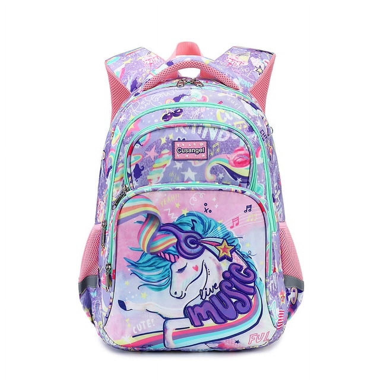 GIRLS Princess Unicorn Lunch Box Set/4 Pc Kids Backpack/back to  School/personalized Lunch Box/monogrammed Backpack/lunch Box/monogram Bag 