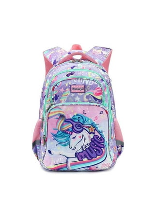 Clear Dash Unicorn Backpack Set