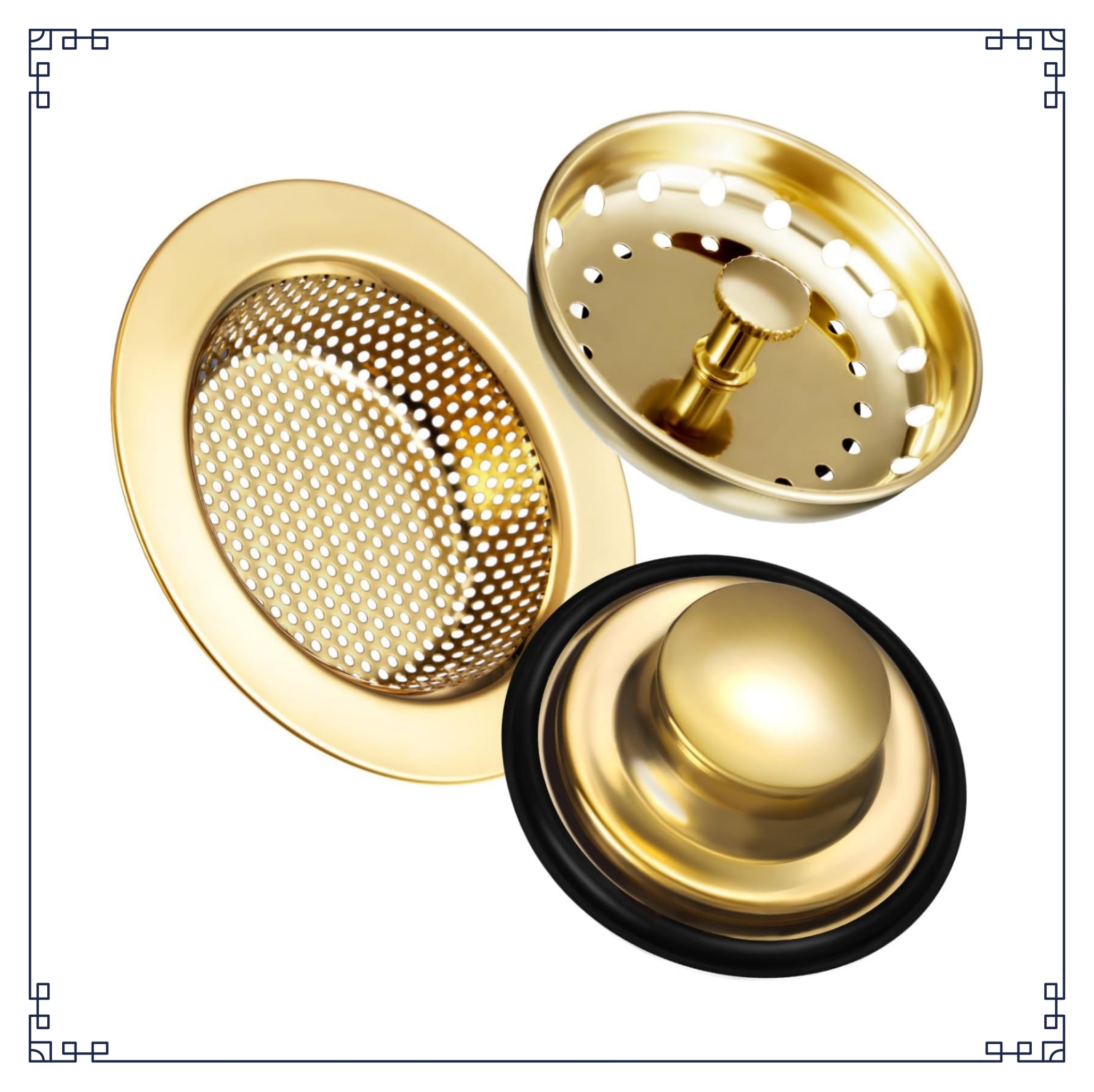 YHRY 4 Pcs Kitchen Silicone Sink Strainer Garbage Disposal Strainer Sink Drain Catcher Plug