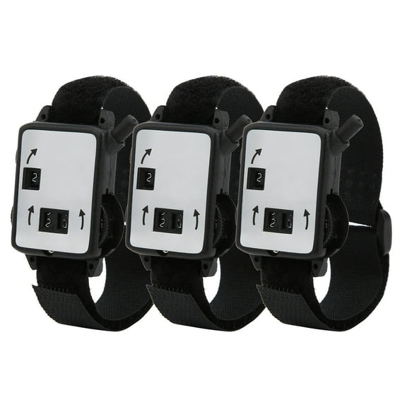 3Pcs Golf Score Counter Watch Manual Type Stroke Shot Keeper Plastic Accessories