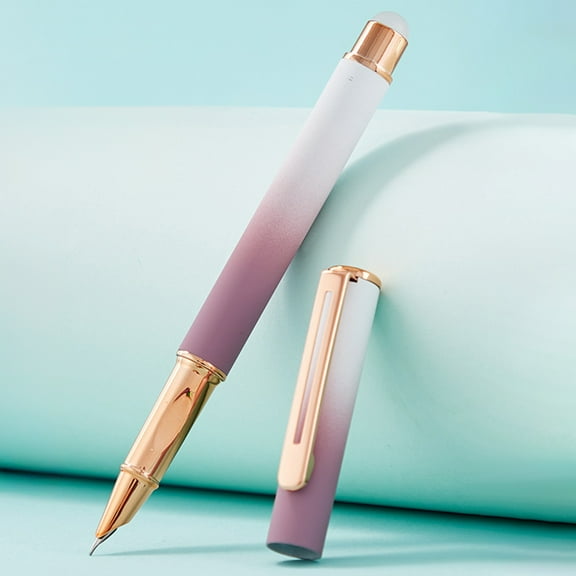 3Pcs Gradient Thermal Erasable Pen, Vacemry Thermal Erasable Pen, Gradient Color Friction Ink Refillable Metal Stylus for Study Office Study Writing Note Taking