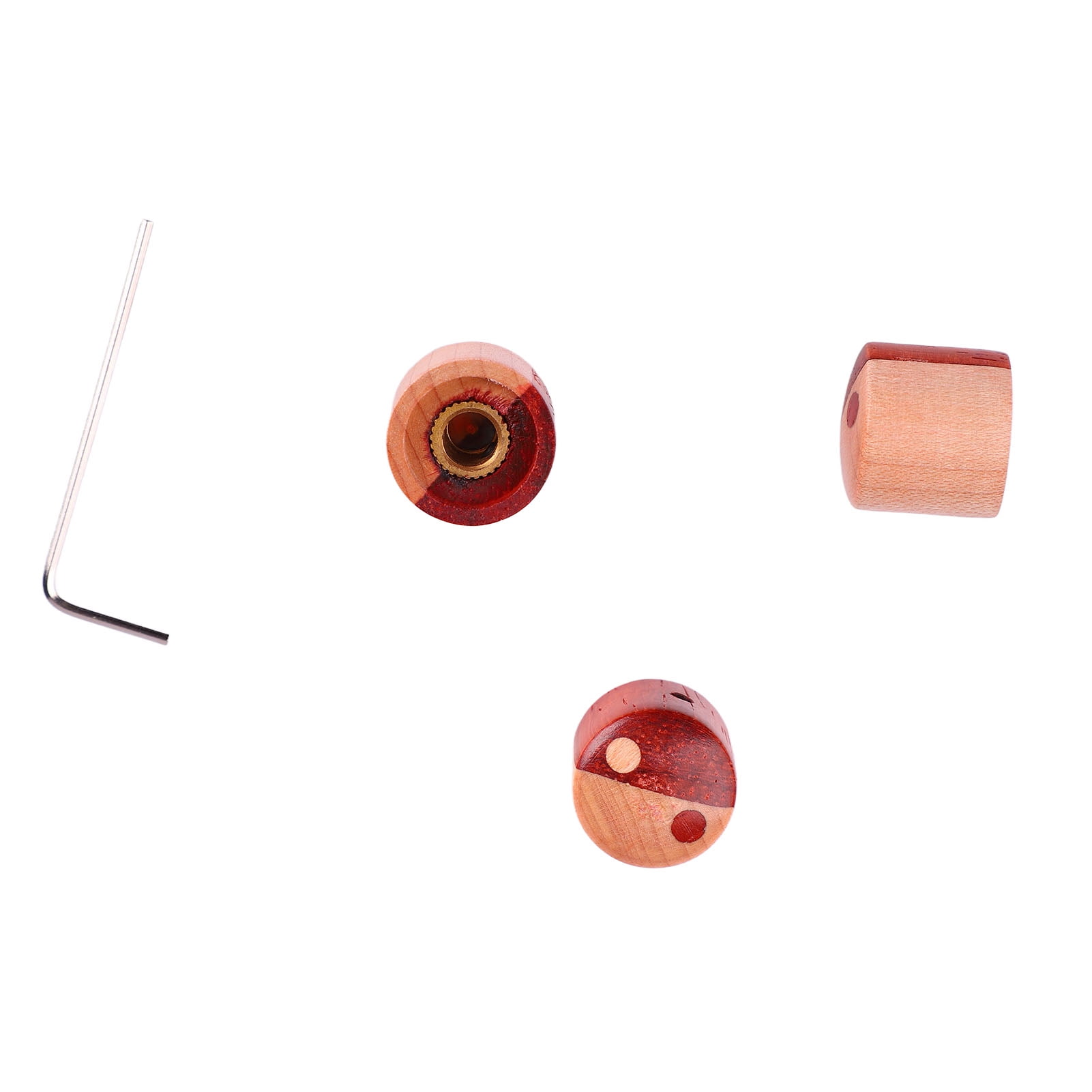 3Pcs Guitar Control Knob Fit Top Wood Set Kit Instrument Accessory for Replacement