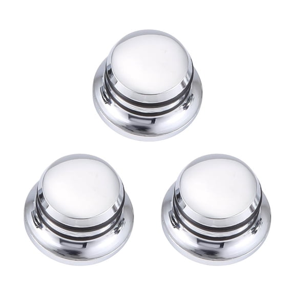 3Pcs Guitar Metal Top Hat Tone Tuning Knobs For Chrome