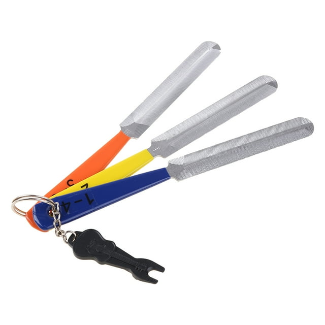 3Pcs Guitar Nut Files, Double Edge Nut Slotting Files Set Stainless