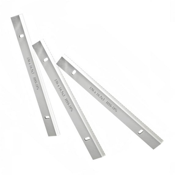 3Pcs HSS 156x16.3x3mm Thick Planer Blade, Wood Planer Knife for Woodworking, Single Edge Tool with Sharp Knife Blade, for Machine