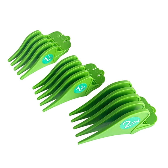 3Pcs Hair Limit Combs 32mm 51mm Guard Attachment Green