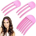 thumbnail image 1 of 3Pcs Hair Volume Clips, Root Booster Clips,Hair Volume Clip for Fluffy Bangs, Wind Shaping Styling Comb for Fluffy Bangs,Quick Hair Styling Tools (Pink), 1 of 11