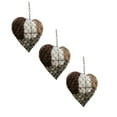 thumbnail image 1 of 3Pcs Handmade Fiber Bird Nesting Heart Bird Nest Refillable Birds Haven Iron Art Heart Hummingbird Nesting Bird House for Winter Fowl Animal Lovers Home Garden Yard Decor, 1 of 9