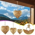 thumbnail image 1 of 3Pcs Heart Shaped Metal Bell under $5! Kadlawus Vintage Brass Bell and Metal Heart Shaped Decoration with Rope, Wall Hanging Decor for Christmas and Wedding, Romantic Home Ornament and Gift, 1 of 9