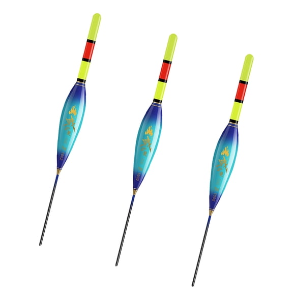 3Pcs LED Fishing Float Strikes Slip Drift Tube Light Float Lighted Slip Bobbers Fishing Float Fishing Accessories