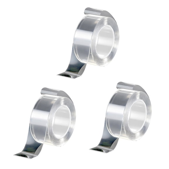 3Pcs Highly Temperature Resistant Adhesive Strips Double Sided Clear Mounting Tape For Household Items Secure Fixation