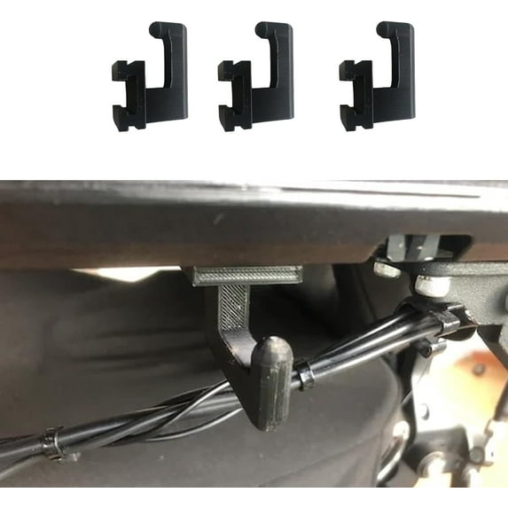 3Pcs Hook Holder for Permobil Wheelchair Powerchair | Convenient Hooks Mount for Bags Crutches Oxygen Tanks (Wheelchair Hook Holder)