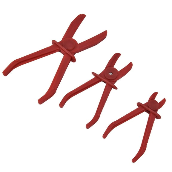 3Pcs Hose Pinch Pliers Fuel , Fuel Brake Clamp Pinch Pliers Line Brake Clamp Nylon Tool Set Kit for Workshop Factory