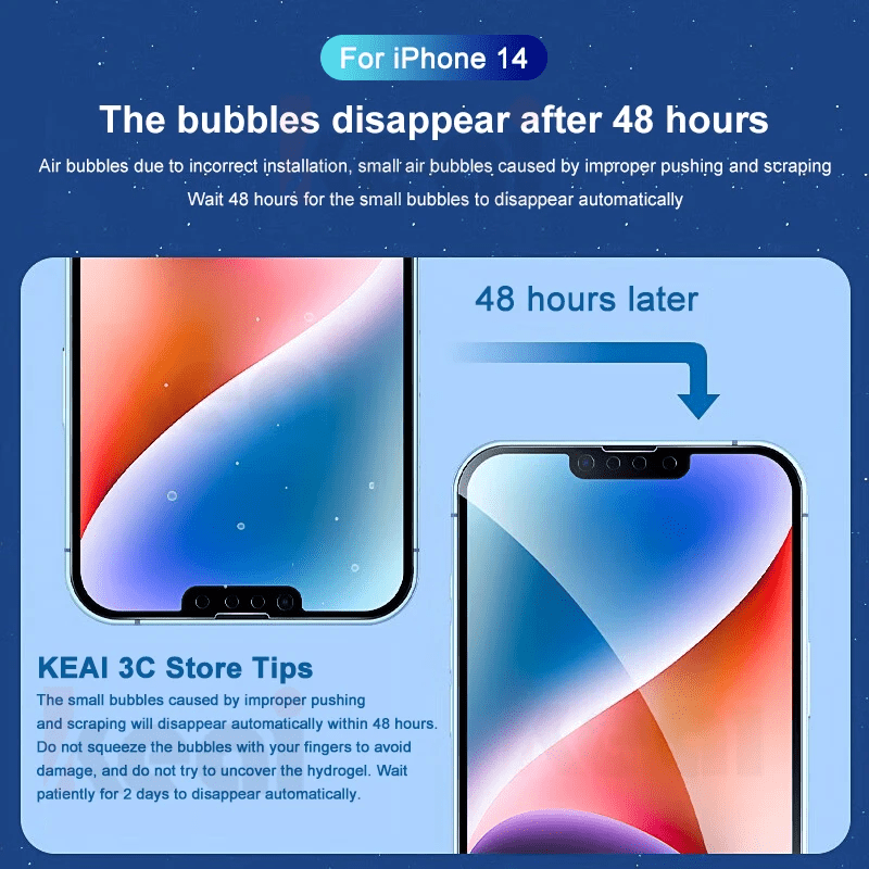 3Pcs Hydrogel Film For Apple iPhone 15 13 12 14 11 Pro Max Plus Mini HD