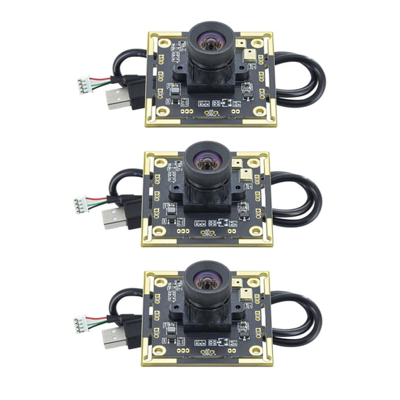 3Pcs Industrial 2MP Camera Module OV2710 Sensoring 100 Degree View USB2.0 Port