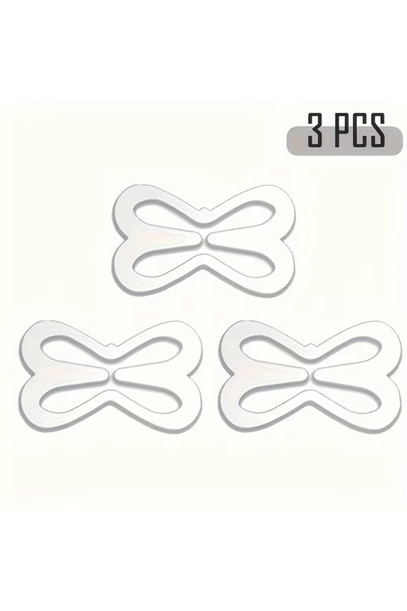 3Pcs Invisible Anti Slip Bra Strap Clips Adjustable Shoulder Strap Fastener Holders Prevent
