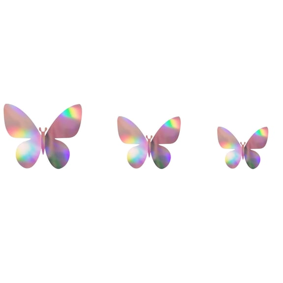 3Pcs Iron Hollow Butterfly Wall Decoration! Usloyux Spring Themed Metal Wall Art for Living Room, Bedroom, Kitchen, Indoor Outdoor Hanging Ornament, Set of Wall Decor