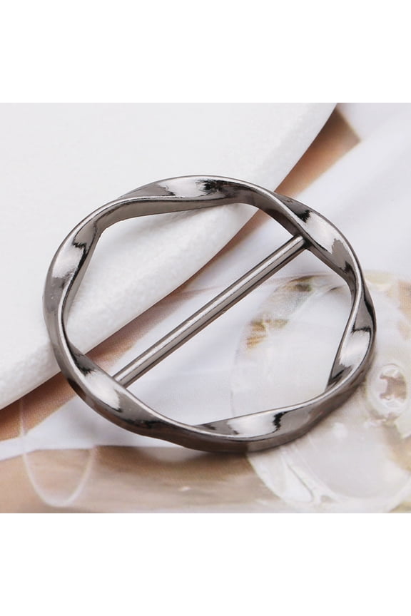 3Pcs Japanese Button Buckle! Werulen Fashion Metal T-Shirt Knot Buckle Belt Adjustment Buckle Scarf Buckle, All-in-One Clothing Accessory for Women, Decorative Knot Button for Tops Belts Scarves