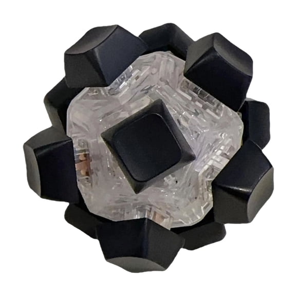 3Pcs Keyboard Fidget Toys, 6 in 1 Fidget Keyboard Clicker Cube Sensory Toys for Anxiety Stress Relief
