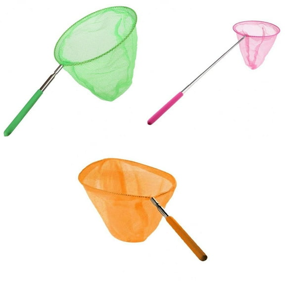 3Pcs Kid Telescopic Butterfly Extendable 85cm for Catching Fish