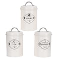 thumbnail image 1 of 3Pcs Kitchen Storage Jars Sugar Coffee Tea Canisters Food Sealed Storage Container, 1 of 12