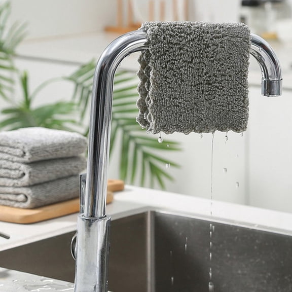 3Pcs Kitchen Towels Cleaning Cloths Absorbent Wipping Rags Housekeeping Dishcloth YIWEI