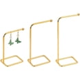 thumbnail image 1 of 3Pcs L Shape Metal Earring Display Stand Golden Dangle Earring Display Holder Jewelry Display Rack for Earrings Bracelets Pendants Jewelry Organizer, 1 of 9