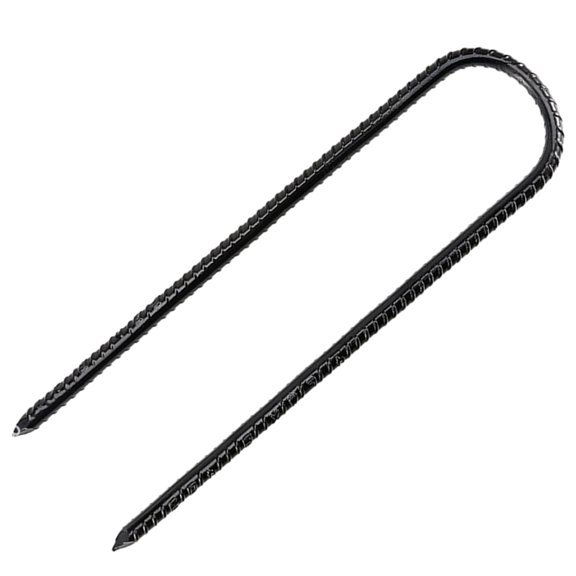 3Pcs L/Ushape Trampolines Rebars Stakes Galvanized Steel Ground Anchors Landscape Garden Stakes Tent Nails Securing Peg