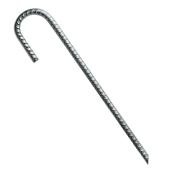 3Pcs L/Ushape Trampolines Rebars Stakes Galvanized Steel Ground Anchors Landscape Garden Stakes Tent Nails Securing Peg