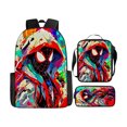 thumbnail image 1 of 3Pcs Large Capacity Spider Hero Bookbag Comic Pattern Teen Student Rucksack for School Travel Daypack with Heavy Duty Web Design Pattern, 1 of 6