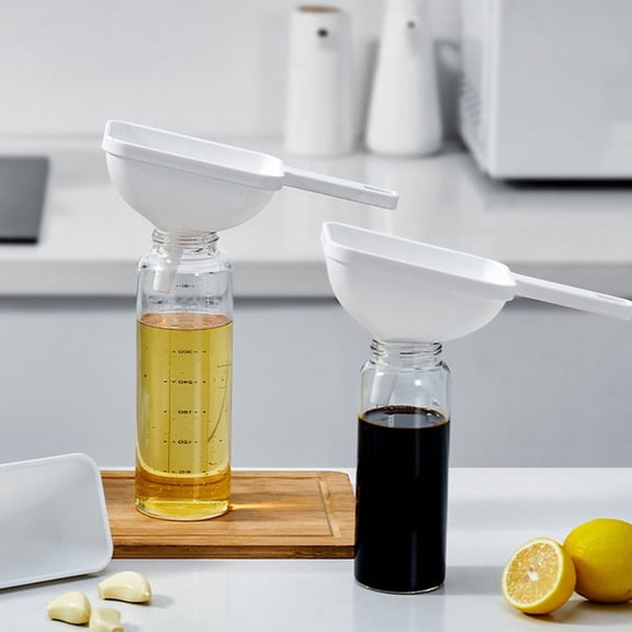Alasum 3Pcs Wide Mouth Funnel for Daily Use Reusable Flask Funnel Household Wine Accessory