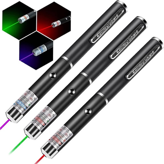 3Pcs Laser Pointer for Cats and Dogs, High Power Interactive Pet Toy, Bright Laser Light Combo for Indoor Play and Exercise