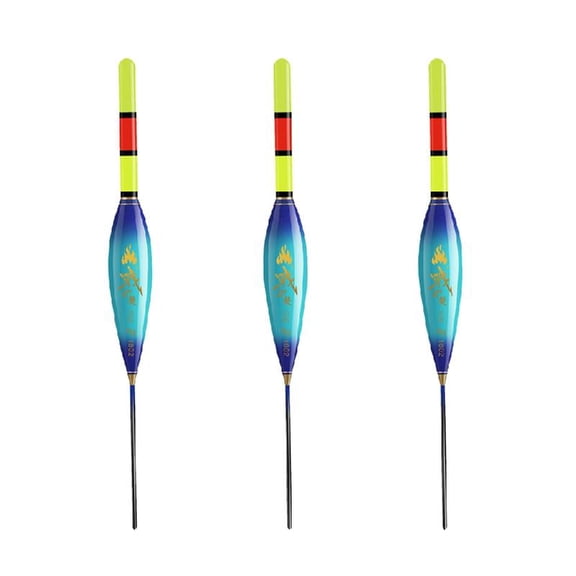 3Pcs Lighted Slip Bobbers Fishing Float Highly Sensitive Fishing Slippery Float Strikes Slip Drift Tube Light Float