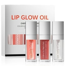 3Pcs Lip Oil Set, Long-lasting Moisturizing Lip Gloss Lip Glow Oil Makeup Cosmetics