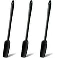 3Pcs Long Handle Silicone Jar Spatula, Rubber Spatula Heat Resistant