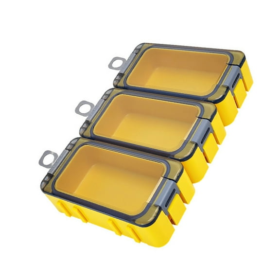 3Pcs Luminously Small Fishing Accessory Box Fish Hooks Baits Plastic Spliceable Storage Box Sea Fishing Tackle Box