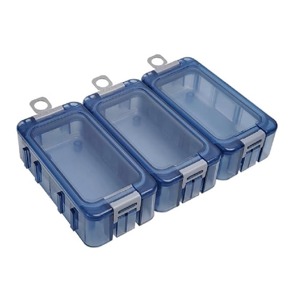 3Pcs Luminously Small Fishing Accessory Box Fish Hooks Baits Spliceable Storage Box Sea Fishing Tackle Box