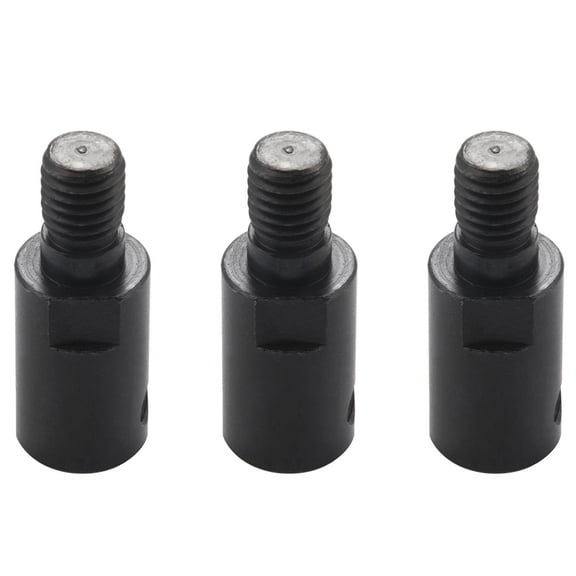 3Pcs M10 5 mm Dc Motor Shaft Drill Adapter for Saw Blade Connection Coupling Joint Connector Coupler Sleeve Tools,3 x Motor Shaft Coupling,black