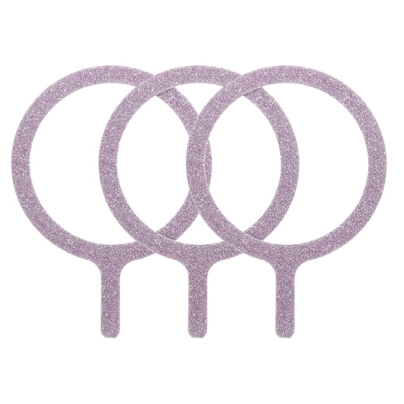 3Pcs Magnetic Adapter Ring, Wireless Charger Conversion Kit, Flash Pink