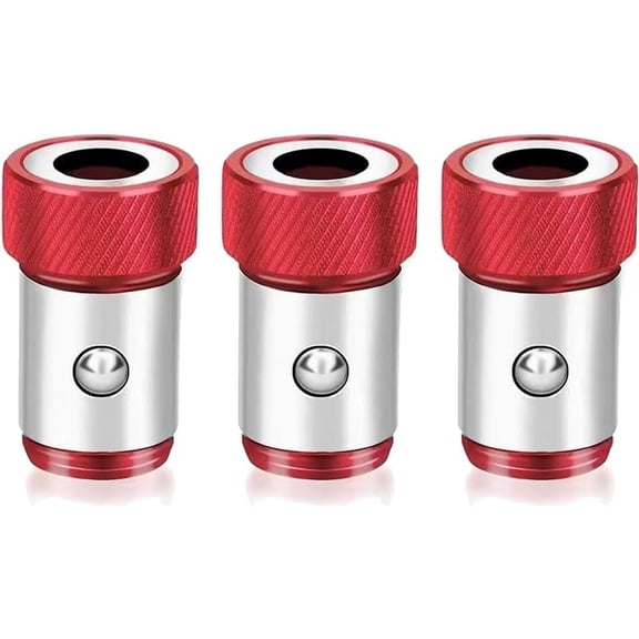 3Pcs Magnetic Screw Holder Ring - 1/4" Hex Screwdriver Bits Compatible, Removable Strong Magnet Screw Catcher