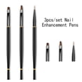 thumbnail image 1 of 3Pcs Manicure Pens With Cover Pull-line Pen Light Therapy Pen Nail Art Pen, 1 of 6